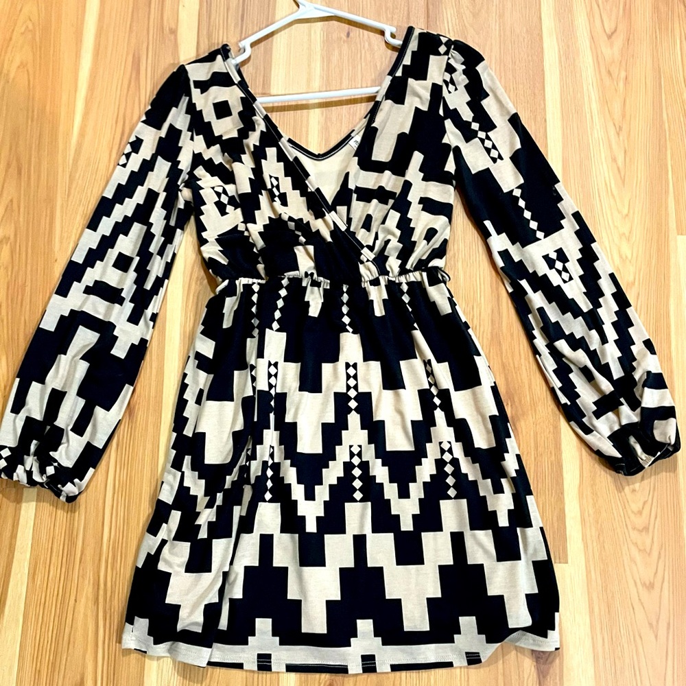 Aztec Wrap Dress
